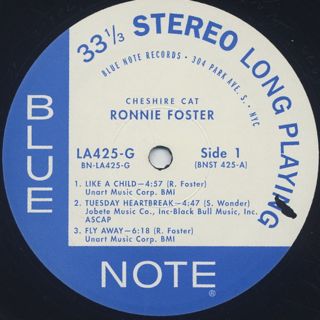 Ronnie Foster / Cheshire Cat label