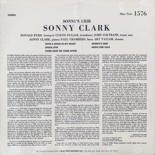 Sonny Clark / Sonny's Crib back