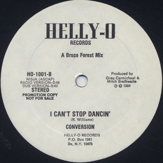 Conversion / I Can't Stop Dancin' back