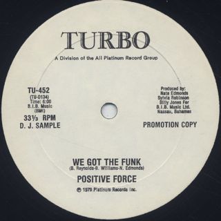 Positive Force / We Got The Funk front