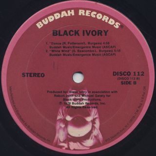 Black Ivory / Walking Downtown (Saturday Night) label