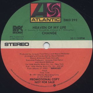 Change – Miracles – Vinyl (LP, Album), 1981 [r1237870] | Discogs