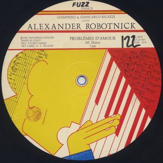 Alexander Robotnick / Problemes D'amour label