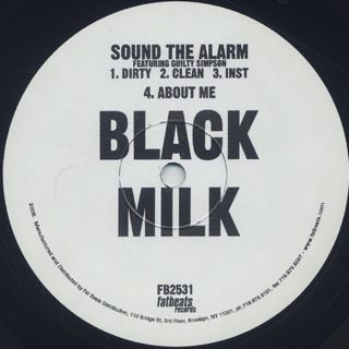 Black Milk / Sound The Alarm label