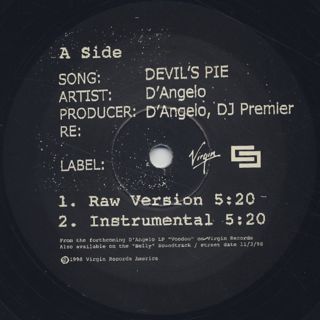 D'Angelo / Devil's Pie label