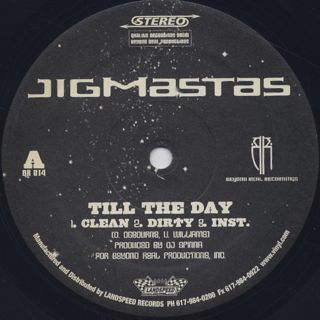 Jigmastas / Till The Day label