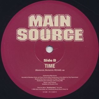 Main Source / Looking At The Front Door(Uncut) c/w Time label