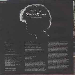 Patrice Rushen / Prelusion back