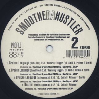 Smoothe Da Hustler / Hustlin' c/w Broken Language label