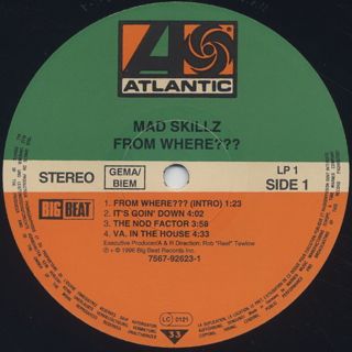 Mad Skillz / From Where??? label