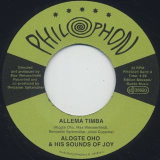 Alogte Oho & His Sounds Of Joy / Allema Timba front