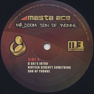 Masta Ace / MA_DOOM: Son Of Yvonne label