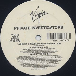 Private Investigators / Who Am I? (God) label