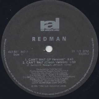 Redman / Can't Wait label