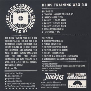 Beat Junkie Sound / Bjios Training Wax 2.0 back