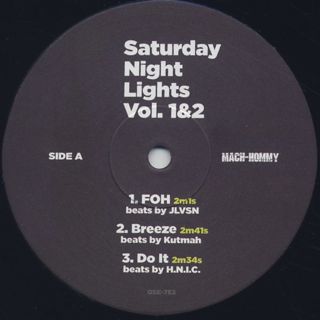Mach Hommy / Saturday Night Lights Vol. 1 & 2 label