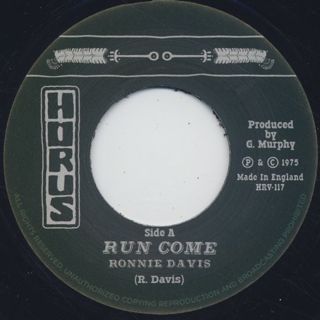 Ronnie Davis / Run Come c/w African Rock front