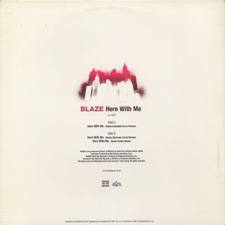 Blaze / Here With Me back