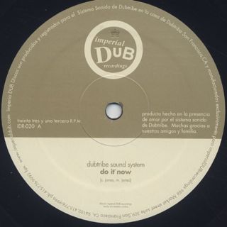 Dubtribe Sound System / Do It Now front