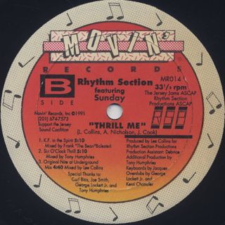 Rhythm Section / Thrill Me back