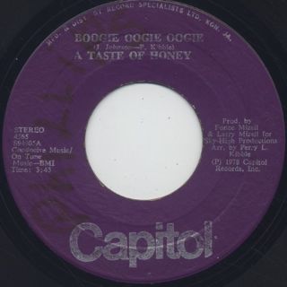 A Taste Of Honey / Boogie Oogie Oogie c/w World Spin front