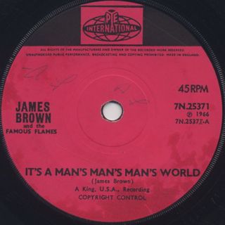James Brown / It's Man's, Man's, Man's World front