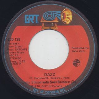 John Ellison With Soul Brothers Six / Dazz front