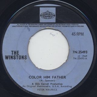 Winstons / Color Him Father c/w Amen, Brother back