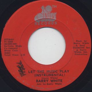 Barry White / Let The Music Play c/w (Instrumental) back