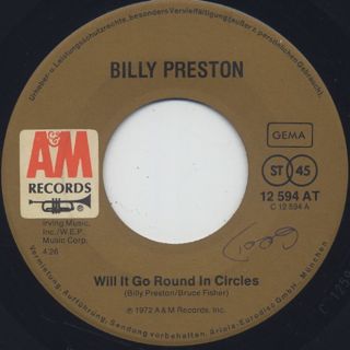 Billy Preston / Will It Go Round In Circles c/w Blackbird front