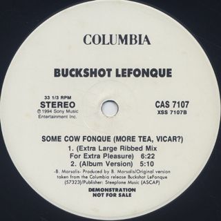 Buckshot Lefonque / Some Cow Fonque label