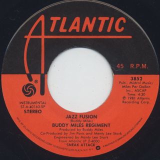 Buddy Miles Regiment / Can You Hold Me c/w Jazz Fusion back