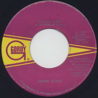 Edwin Starr / Funky Music Sho Nuff Turns Me On c/w Cloud Nine back