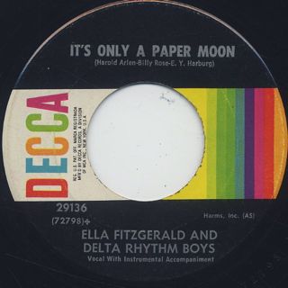 Ella Fitzgerald And Delta Rhythm Boys / For Sentimental Reasons back