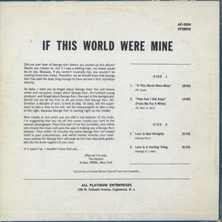 George Kerr / If This World Were Mine back