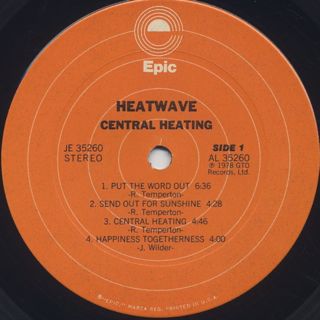 Heatwave / Central Heating label