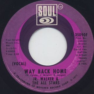 Jr. Walker & The All Stars / Way Back Home front
