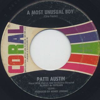 Patti Austin / A Most Unusual Boy c/w I Wanna Be Loved