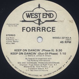 Forrrce / Keep On Dancin'