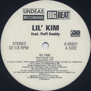 Lil' Kim Featuring Puff Daddy / No Time label