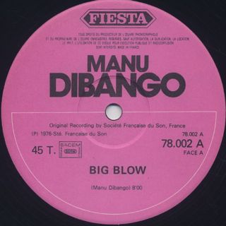 Manu Dibango / Big Blow c/w Soul Makossa
