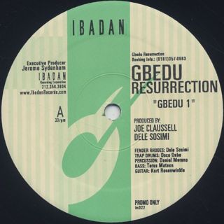 Gbedu Resurrection / Gbedu 1 front
