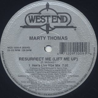 Marty Thomas / Resurrect Me (Lift Me Up) front