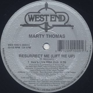 Marty Thomas / Resurrect Me (Lift Me Up) back