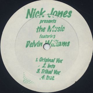 Nick Jones Featuring Delvin Williams / The Music front