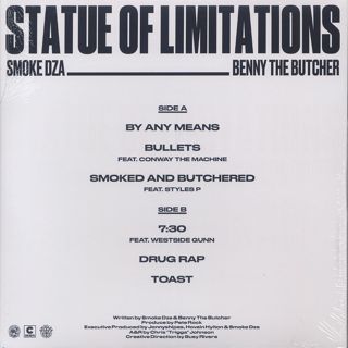 Smoke DZA & Benny The Butcher / Statue of Limitations back