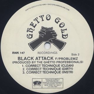 Black Attack / My Crown c/w Correct Technique label