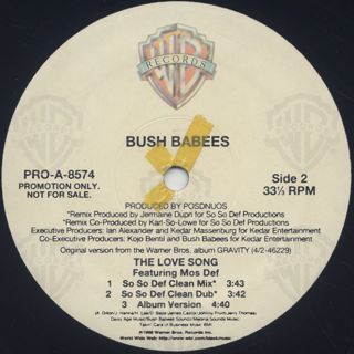 Bush Babees / The Love Song (So So Def Mix) label
