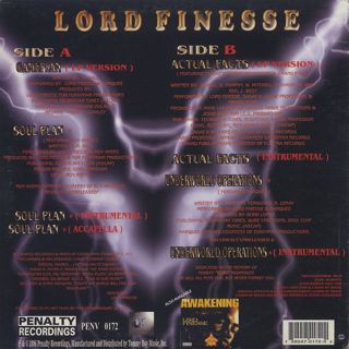 Lord Finesse / Game Plan back