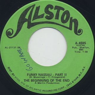 Beginning Of The End / Funky Nassau c/w Part II ② back